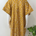 Mustard 100% Cotton Nightgown for Women