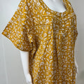 Mustard 100% Cotton Nightgown for Women