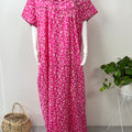 Pink 100% Cotton Nighty Soft & Comfortable