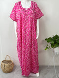 Pink 100% Cotton Nighty Soft & Comfortable