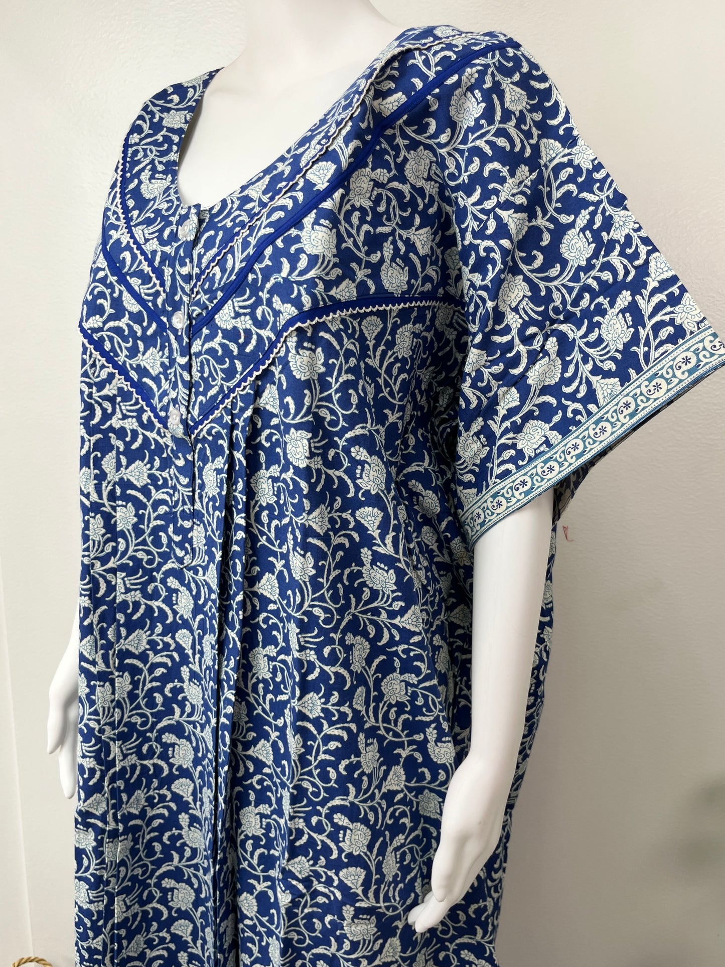 Royal Blue 100% Cotton Nighty