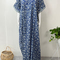 Royal Blue 100% Cotton Nighty