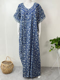 Royal Blue 100% Cotton Nighty