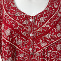 Red Floral Printed 100% Cotton Nightgown