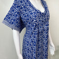 Royal Blue Pure Cotton Nighty for Women
