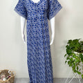 Royal Blue Pure Cotton Nighty for Women