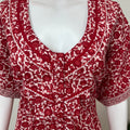 Red 100% Cotton Nightgown Soft & Comfortable