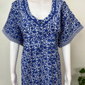 Royal Blue Pure Cotton Nighty for Women