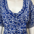 Royal Blue Pure Cotton Nighty for Women