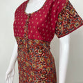 Maroon Pure Cotton Kalamkari Nighty