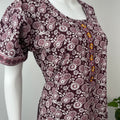 Maroon Printed Pure Cotton Nightgown Soft and Comfortable