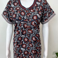 Black Pure Cotton Nightgown Soft & Comfortable