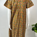 Brown Printed Pure Cotton Nighty Soft & Comfortable