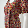 Maroon Pure Cotton Nightgown with Contrast Print