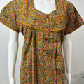 Brown Printed Pure Cotton Nighty Soft & Comfortable