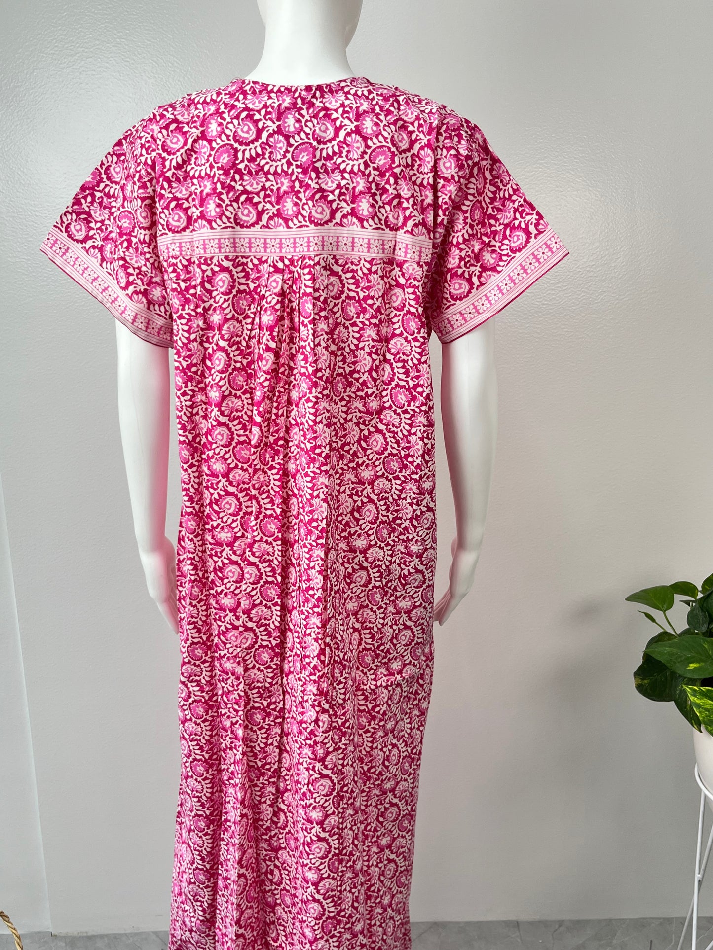 Pink Printed Women's Nighty Soft & Elegant