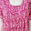 Pink Printed Women's Nighty Soft & Elegant