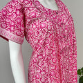 Pink Printed Women's Nighty Soft & Elegant