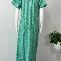 Sea Green Printed Cotton Nighty Soft & Comfortable