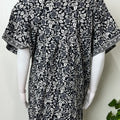 Black Pure Cotton Nightgown Elegant & Breathable