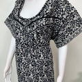 Black Pure Cotton Nightgown Elegant & Breathable