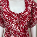 Red 100% Cotton Women's Nighty