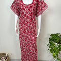 Red 100% Cotton Women's Nighty