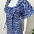 Royal Blue Pure Cotton Women's Nightgown