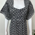 Black Pleated 100% Cotton Nighty