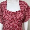 Red Pure Cotton Nighty for Women