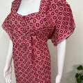 Red Pure Cotton Nighty for Women