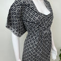 Black Pleated 100% Cotton Nighty