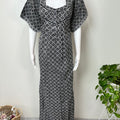 Black Pleated 100% Cotton Nighty