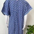 Royal Blue Pure Cotton Women's Nightgown