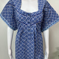 Royal Blue Pure Cotton Women's Nightgown