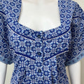 Royal Blue Pure Cotton Women's Nightgown