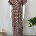 Maroon 100% Cotton Nighty Soft & Comfortable
