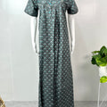 Grey Printed Women's Pure Cotton Nighty