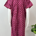 Floral Hot Pink Pure Cotton Women's Nightgown