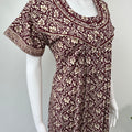 Maroon 100% Cotton Nighty Soft & Comfortable
