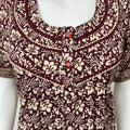 Maroon 100% Cotton Nighty Soft & Comfortable