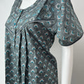Grey Printed Women's Pure Cotton Nighty