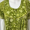 Sage Green Pure Cotton Nightgown Cool & Comfortable
