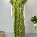 Sage Green Pure Cotton Nightgown Cool & Comfortable