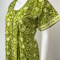Sage Green Pure Cotton Nightgown Cool & Comfortable