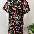 Black Pure Cotton Nighty Elegant & Breathable