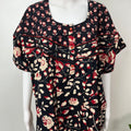 Black Pure Cotton Nighty Elegant & Breathable