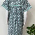 Blue Pure Cotton Nightgown Soft & Comfortable