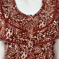 Brown 100% Cotton Pleated Nighty for Women