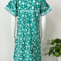 Sea Green Pure Cotton Nighty for Women